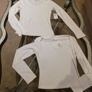 Nordstrom White Long Sleeve Tops